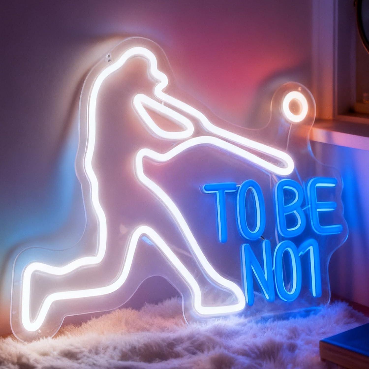Home Gym Neon Sign - To Be No1 Neon Tabela USB