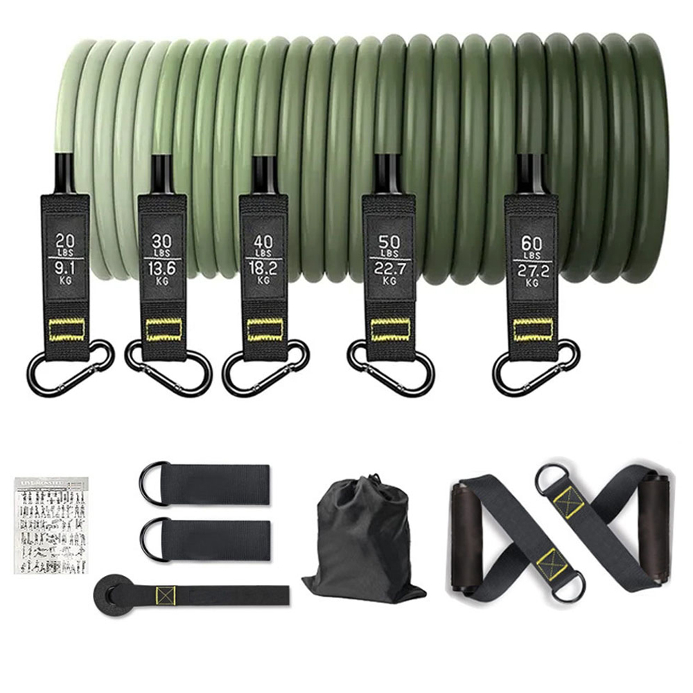 Home Gym Equipment Set - Erkekler ve Kadınlar için Direnç Bantları