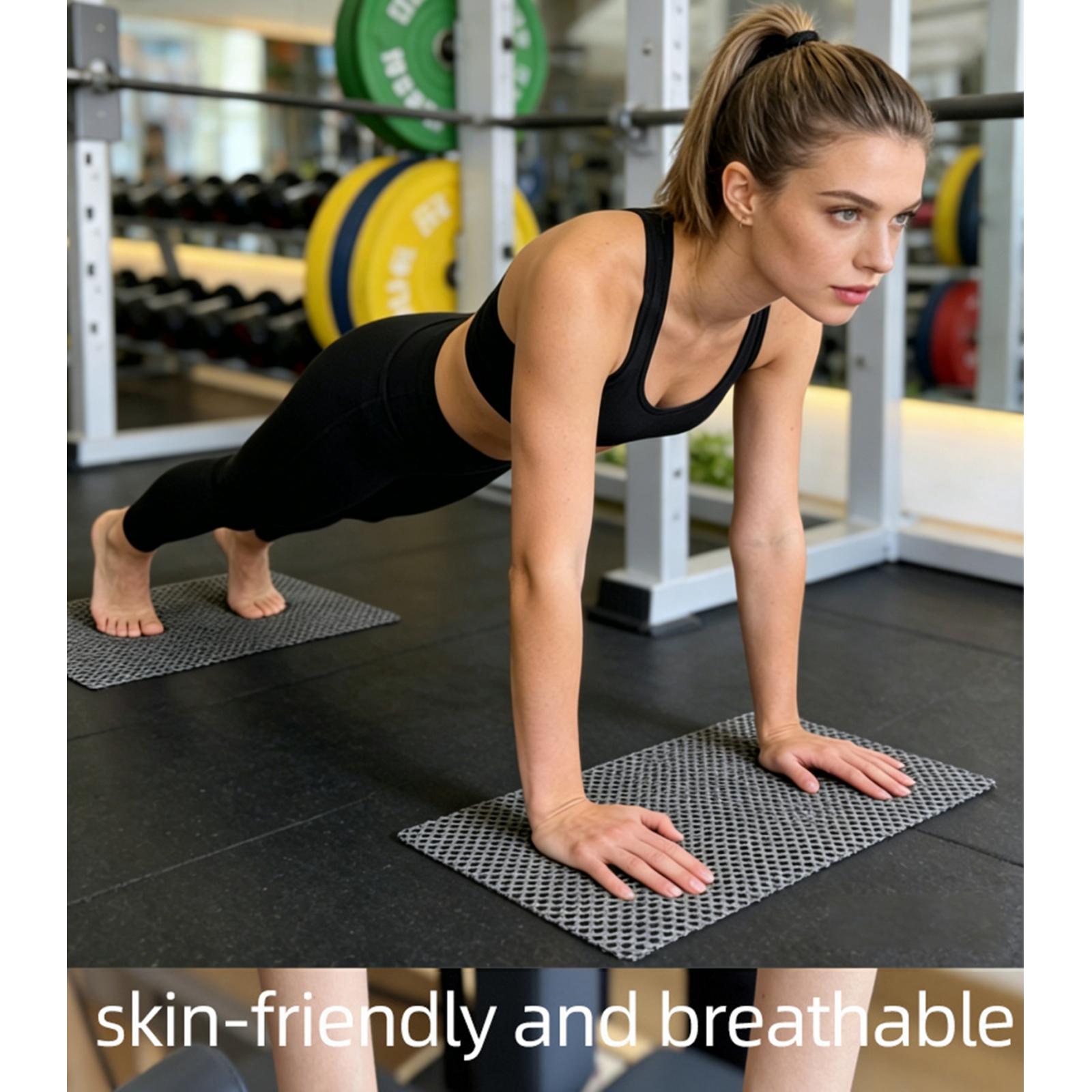 Home Gym Equipment Set - 2 adet/takım Pilates kaymaz Mat istikrarlı