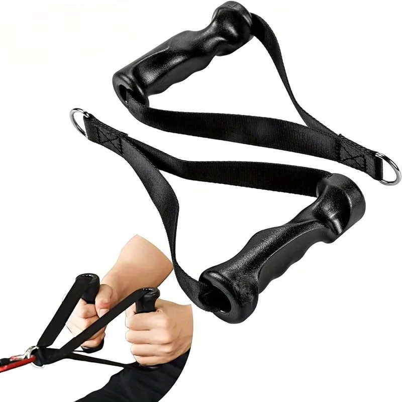 Lat Pulldown Cable - 1 Çift Ergonomik Egzersiz Kolu, Kasnak