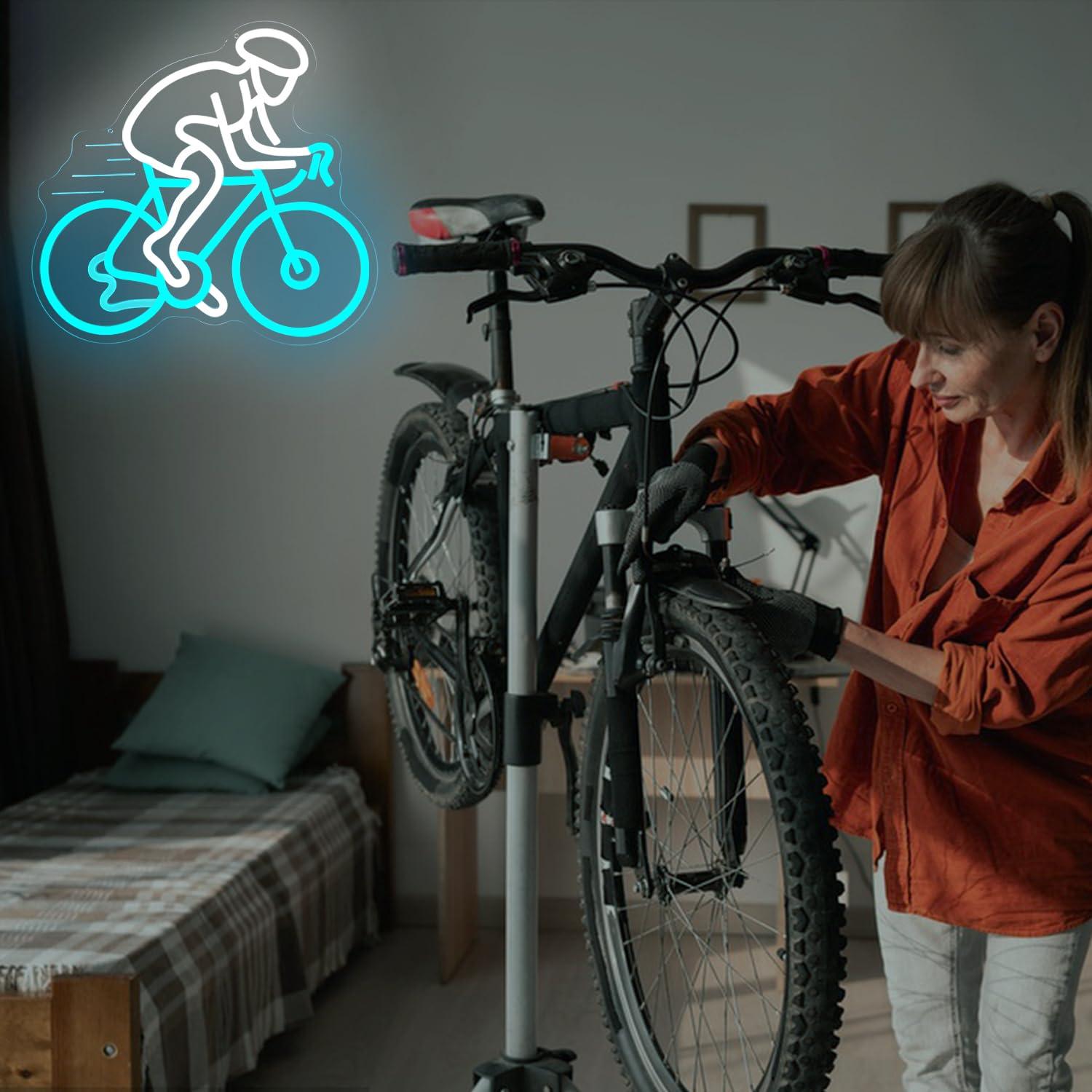 Bisikletçi Neon Tabelası Kısıl - Home Gym Neon Sign incelemesi ve fiyatı